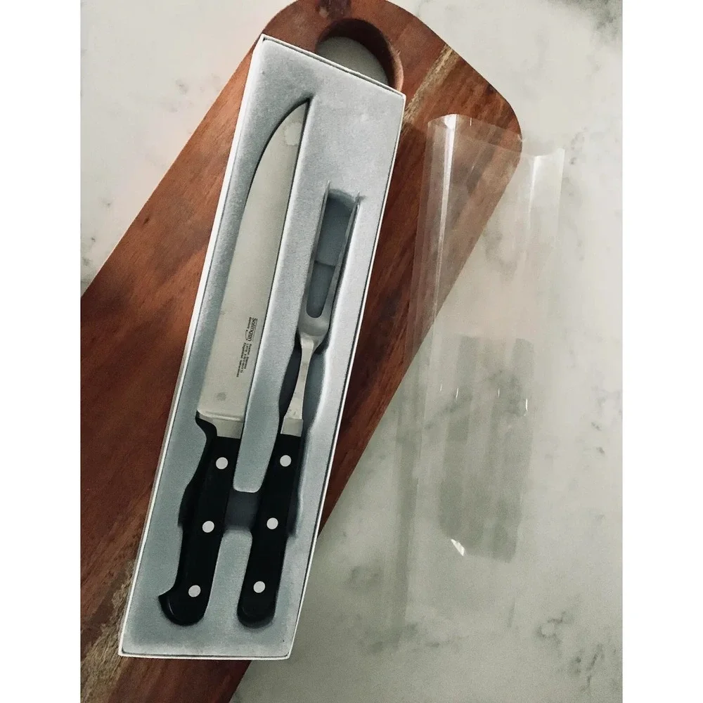 Solingen Carving Knife Set Stainless Germany Rostfrei Eisgehartet‎ NWB